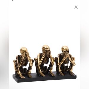 Martha Stewart No evil gold tone decor